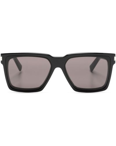 Saint Laurent Sl 610 Square-frame Sunglasses - Gray