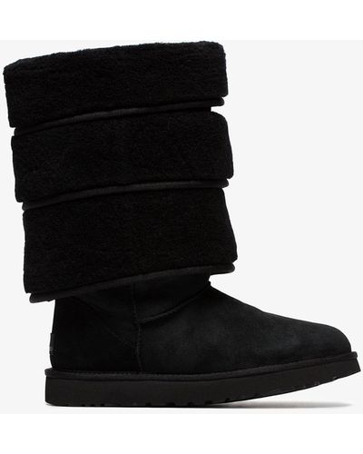 Y. Project X UGG Triple Cuff Boots - Black