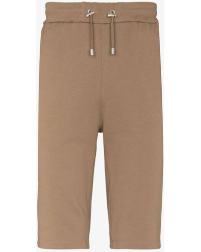 Balmain Cotton Track Shorts - Men's - Cotton - Natural