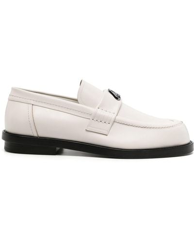 Alexander McQueen White Seal Leather Loafers - Men's - Calf Leather