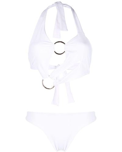 Louisa Ballou Sex Wax Cut-out Swimsuit - White