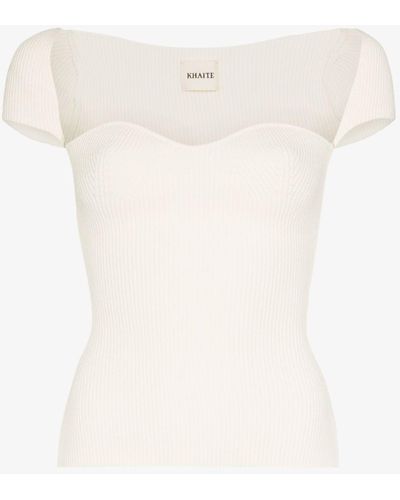Khaite The Ista Top - Women's - Polyester/viscose - White