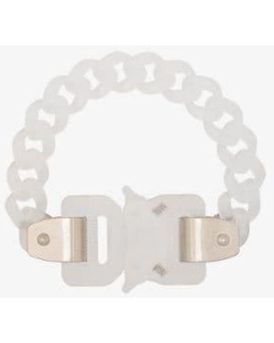 1017 ALYX 9SM Clear Pvc Chain Bracelet - White