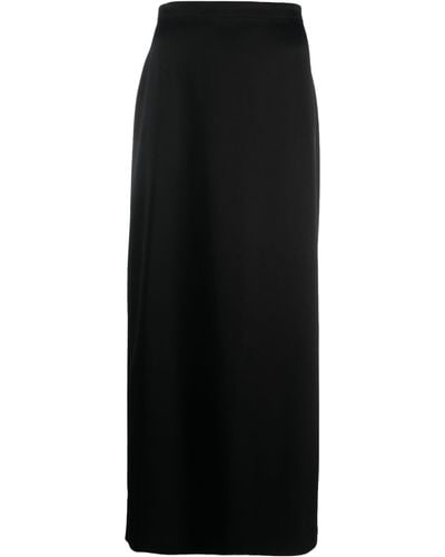 Lanvin Long Satin Skirt - Black