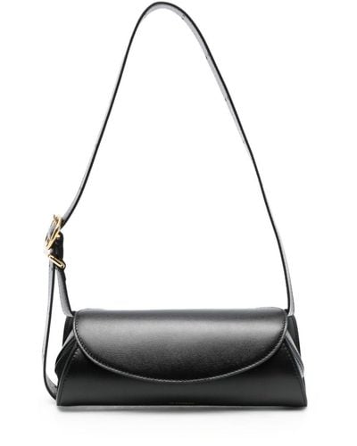 Jil Sander Cannolo Mini Leather Shoulder Bag - Women's - Calf Leather - Black