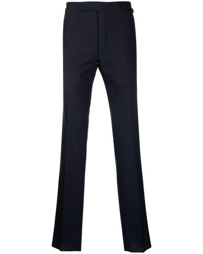 Tom Ford Shelton Wool Tailored Trousers - Men's - Wool/cupro - Blue