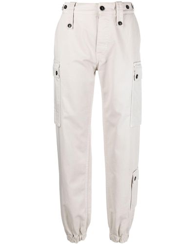 Fortela Neutral Jodi Cotton Cargo Trousers - Women's - Cotton - White