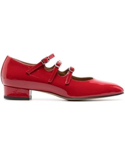 CAREL PARIS Ariana Patent-leather Shoes - Red