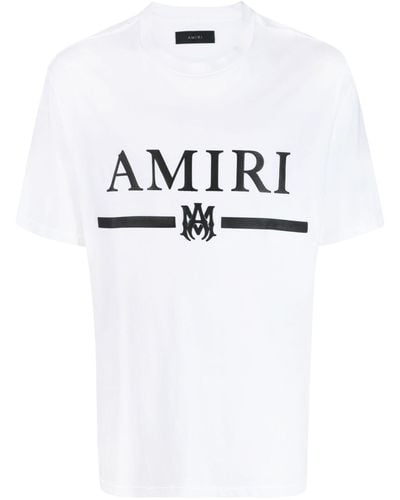 Amiri Logo-appliquéd Cotton-jersey T-shirt - White
