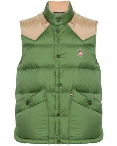 3 MONCLER GRENOBLE Veny Quilted Gilet - Men's - Polyamide/feather Down - Green