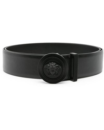 Versace Belts Leather Accessories - Black