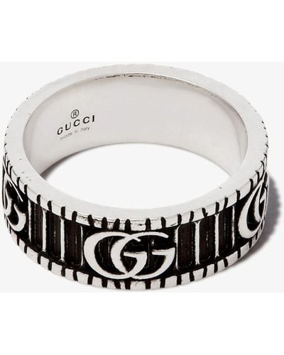 Gucci Sterling gg Marmont Ring - Metallic