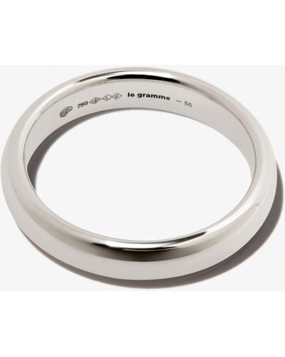 Le Gramme 18k White Gold La 6g Polished Wedding Ring - Men's - 18kt White Gold - Metallic
