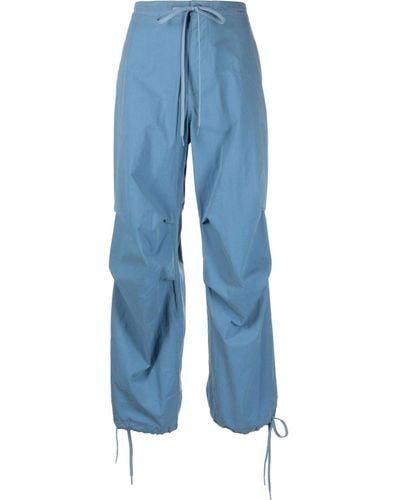 Marc Jacobs baggy Drawstring Cargo Pants - Women's - Cotton/nylon - Blue