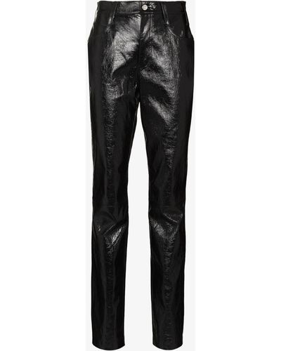 RTA Arwen Patent Leather Pants - Women's - Lambskin - Black
