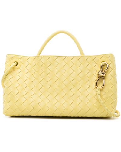 Bottega Veneta Yelllow East-west Andiamo Tote Bag - Women's - Calf Leather - Yellow