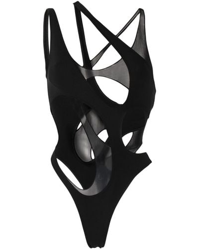Mugler One-Piece Swimsuit With Cut-Out Detail - Black