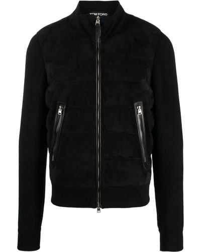 Tom Ford Wool-blend Jacket - Men's - Polyamide/cotton/nylon/lambskin - Black