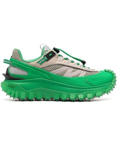 3 MONCLER GRENOBLE Green Trailgrip Trainers