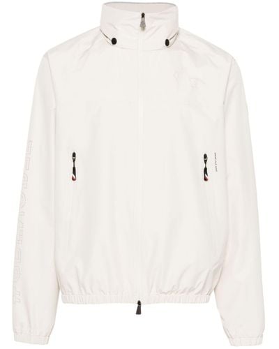 3 MONCLER GRENOBLE Neutral Veille Hooded Jacket - Men's - Polyamide - White