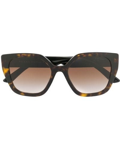 Prada Square Frame Sunglasses - Brown
