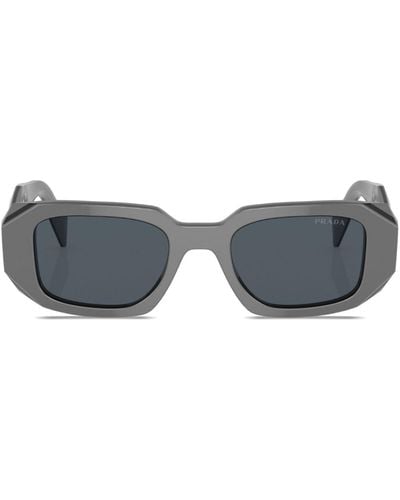 Prada 51mm Rectangular Sunglasses - Grey