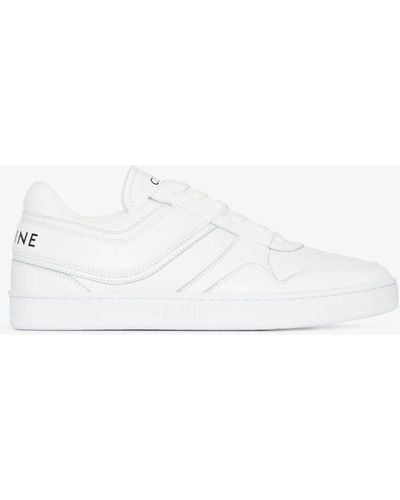 Celine Leather Low Top Sneakers - White