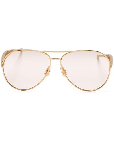 Bottega Veneta Sardine Pilot-frame Sunglasses - Natural