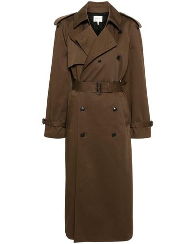 FRAME Classic Trench Wool Coat - Natural