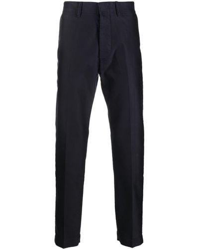 Tom Ford Straight-leg Cotton Chino Trousers - Blue