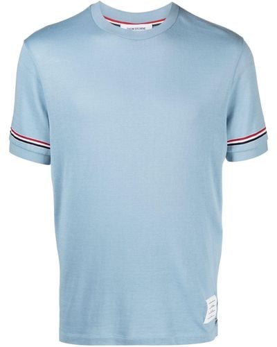 Thom Browne Rwb Cotton T-shirt - Blue