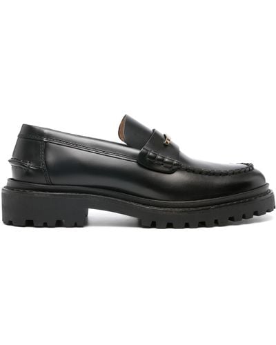Isabel Marant Frezza Chunky Leather Loafers - Black