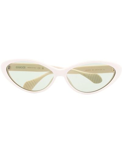 Gucci Cat-eye Frame Sunglasses - White