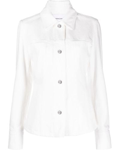 Ferragamo Denim Jacket - Women's - Cotton - White