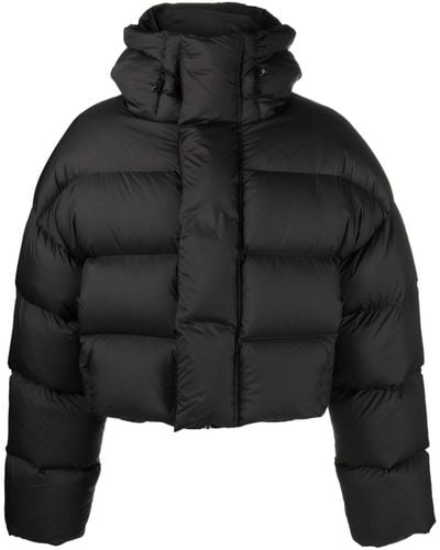 Entire studios Mml Hooded Down Jacket - Unisex - Nylon/duck Down/polyester/duck Feathers - Black