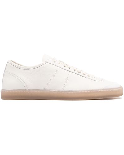 Lemaire White Linoleum Leather Trainers
