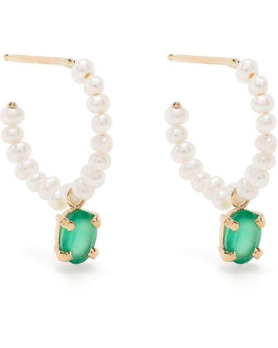 Loren Stewart 14k Yellow Gold Almira Darling Pearl Earrings - Women's - 14k Gold Plated Brass/pearl - White