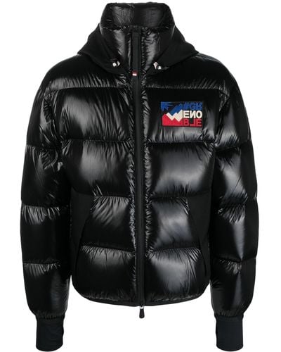 3 MONCLER GRENOBLE Marcassin Hooded Quilted Jacket - Men's - Feather Down/polyester/polyamide - Black