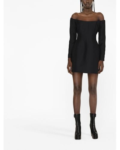 Valentino Garavani Off-the-shoulder Mini Dress - Black