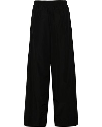 Balenciaga Wide-leg Technical Poplin Track Pants - Blue