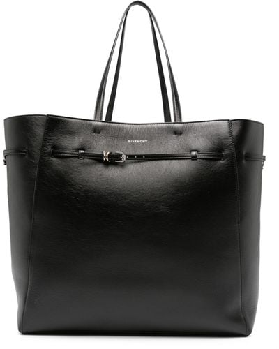 Givenchy Belted Leather Tote Bag - Black