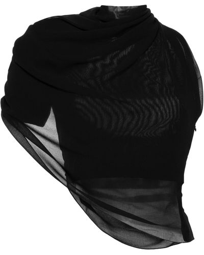 Jacquemus Draped Top - Black