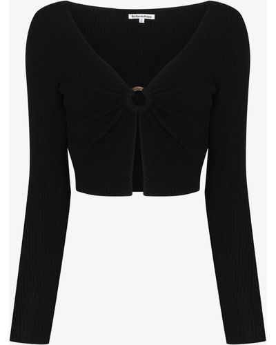 Reformation Narciso Cashmere Cardigan - Women's - Recycled Cashmere/cashmere - Black