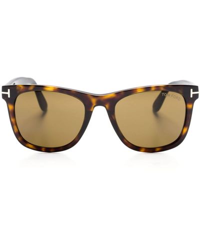 Tom Ford Kevyn Square-frame Sunglasses - Unisex - Acetate - Natural