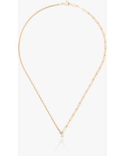 Yvonne Léon 18k Maxi Solitaire Diamond Necklace - White