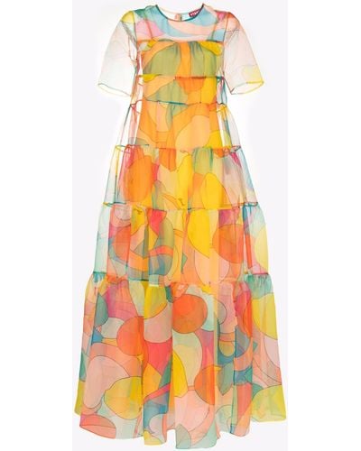 STAUD Hyacinth Tiered Maxi Dress - Yellow