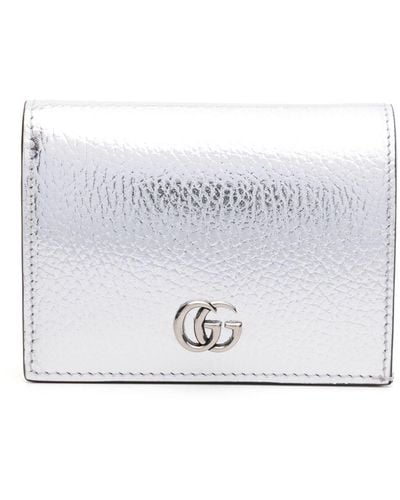 Gucci -tone gg Marmont Leather Wallet - Grey