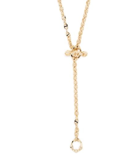 Hoorsenbuhs 18k Yellow Open-link Diamond Necklace - White