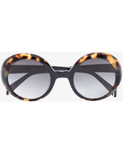 Kaleos Eyehunters Tortoiseshell Oversized Sunglasses - Brown