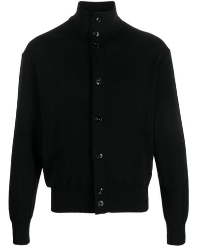 Lemaire Convertible Collar Cardigan - Black